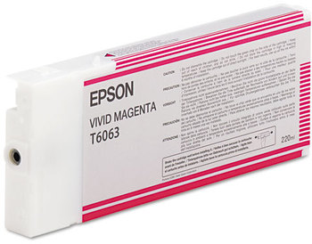 Epson® T606100, T606200, T606300, T606400, T606500, T606600, T606700, T606900 (60) Ink Cart High Cap,  Vivid Magenta