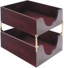 A Picture of product CVR-08213 Carver™ Hardwood Stackable Desk Trays,  Mahogany