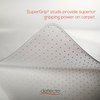 A Picture of product DEF-CM13443F deflecto® DuraMat® Moderate Use Chair Mat for Low Pile Carpeting,  Beveled, 46 x 60, Clear