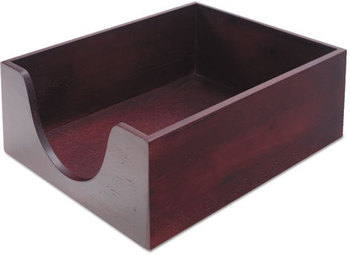 Carver™ Hardwood Stackable Desk Trays,  Mahogany