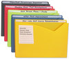 A Picture of product CLI-63160 C-Line® Write-On Poly File Jackets,  1" Exp., Letter, Assorted Colors, 10/BX