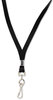 A Picture of product AVT-75424 Advantus® Deluxe Lanyard,  J-Hook Style, 36" Long, Black, 24/Box