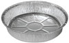 A Picture of product BWK-ROUND9 Boardwalk® Round Aluminum To-Go Containers. 48 oz. 9 X 1.66 in. Silver. 500/carton.