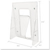 A Picture of product DEF-55501 deflecto® Stand Tall® Literature Holder,  9-1/8w x 2-3/4d x 11-3/4h, Clear