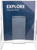 A Picture of product DEF-55501 deflecto® Stand Tall® Literature Holder,  9-1/8w x 2-3/4d x 11-3/4h, Clear