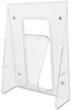 A Picture of product DEF-55501 deflecto® Stand Tall® Literature Holder,  9-1/8w x 2-3/4d x 11-3/4h, Clear