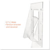 A Picture of product DEF-55501 deflecto® Stand Tall® Literature Holder,  9-1/8w x 2-3/4d x 11-3/4h, Clear