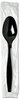 A Picture of product DXE-TH53C7 Dixie® Individually Wrapped Heavyweight Utensils,  Plastic, Black 1000/Carton