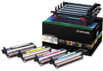 Lexmark™ C540X74G, C540X71G Photoconductor Unit,  1 Black, 1 Cyan, 1 Magenta, 1 Yellow Developer Units