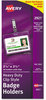A Picture of product AVE-2921 Avery® Heavy-Duty Secure Top™ Name Badge Holders Clip-Style Horizontal, 2 1/4 x 3 1/2, Clear, 50/Box