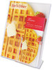 A Picture of product DEF-599401 deflecto® Superior Image® Slanted Sign Holder with Pocket,  8-1/2w x 11h, Clear