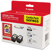 A Picture of product CNM-2973B004 Canon® 2973B004 Ink & Paper Pack,  Black/Tri-Color