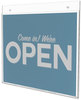 A Picture of product DEF-68301 deflecto® Classic Image® Single-Sided Wall Sign Holder,  Plastic, 11 x 8 1/2, Clear