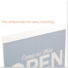 A Picture of product DEF-68301 deflecto® Classic Image® Single-Sided Wall Sign Holder,  Plastic, 11 x 8 1/2, Clear
