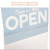 A Picture of product DEF-68301 deflecto® Classic Image® Single-Sided Wall Sign Holder,  Plastic, 11 x 8 1/2, Clear