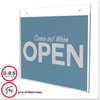 A Picture of product DEF-68301 deflecto® Classic Image® Single-Sided Wall Sign Holder,  Plastic, 11 x 8 1/2, Clear