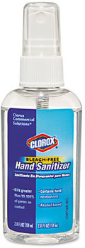 Clorox® Hand Sanitizer,  2 oz Spray, 24 per Carton