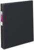 A Picture of product AVE-27550 Avery® Durable Non-View Binder with DuraHinge® and Slant Rings 3 2" Capacity, 11 x 8.5, Black