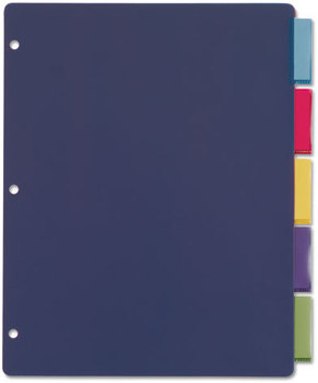 Cardinal® Poly Index Dividers,  Letter, Multicolor, 5-Tabs/Set, 4 Sets/Pack