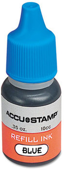 COSCO ACCU•STAMP® Gel Ink Refill, Blue, 0.35 oz Bottle