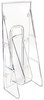 A Picture of product DEF-55601 deflecto® Stand Tall® Literature Holder,  4-9/16w x 2-3/4d x 11-3/4h, Clear
