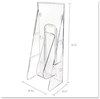 A Picture of product DEF-55601 deflecto® Stand Tall® Literature Holder,  4-9/16w x 2-3/4d x 11-3/4h, Clear