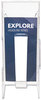 A Picture of product DEF-55601 deflecto® Stand Tall® Literature Holder,  4-9/16w x 2-3/4d x 11-3/4h, Clear