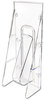 A Picture of product DEF-55601 deflecto® Stand Tall® Literature Holder,  4-9/16w x 2-3/4d x 11-3/4h, Clear