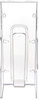 A Picture of product DEF-55601 deflecto® Stand Tall® Literature Holder,  4-9/16w x 2-3/4d x 11-3/4h, Clear