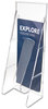 A Picture of product DEF-55601 deflecto® Stand Tall® Literature Holder,  4-9/16w x 2-3/4d x 11-3/4h, Clear