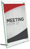 A Picture of product DEF-799693 deflecto® Superior Image® Beveled Edge Sign Holder,  Acrylic, 11 x 8 1/2, Clear