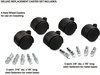 A Picture of product MAS-23622 Master Caster® Deluxe Casters,  Nylon, B and K Stems, 110 lbs./Caster, 5/Set
