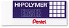 A Picture of product PEN-ZEH10BP3K6 Pentel® Hi-Polymer® Eraser,  White, 3/Pack