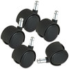 A Picture of product MAS-23622 Master Caster® Deluxe Casters,  Nylon, B and K Stems, 110 lbs./Caster, 5/Set