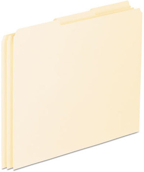 Pendaflex® Blank Top Tab File Guides,  Blank, 1/3 Tab, 18 Point Manila, Letter, 100/Box