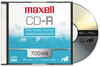 A Picture of product MAX-648210 Maxell® CD-R Recordable Disc,  700MB/80min, 48x, w/Slim Jewel Cases, Silver, 10/Pack