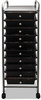 A Picture of product AVT-34007 Advantus® Portable Drawer Organizer,  13w x 15 3/8d x 37 3/4h, Smoke/Matte Gray