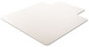 A Picture of product DEF-CM15233 deflecto® RollaMat® Frequent Use Chairmat for Medium Pile Carpeting,  45 x 53 w/Lip, Clear