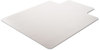 A Picture of product DEF-CM13433F deflecto® DuraMat® Moderate Use Chair Mat for Low Pile Carpeting,  Beveled, 46x60 w/Lip, Clear