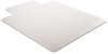 A Picture of product DEF-CM13433F deflecto® DuraMat® Moderate Use Chair Mat for Low Pile Carpeting,  Beveled, 46x60 w/Lip, Clear