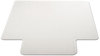 A Picture of product DEF-CM13433F deflecto® DuraMat® Moderate Use Chair Mat for Low Pile Carpeting,  Beveled, 46x60 w/Lip, Clear