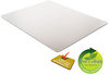 A Picture of product DEF-CM13433F deflecto® DuraMat® Moderate Use Chair Mat for Low Pile Carpeting,  Beveled, 46x60 w/Lip, Clear