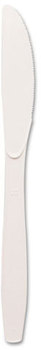 Dixie® Plastic Cutlery, Heavy Mediumweight Knives, White, 1000/Carton