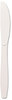 A Picture of product DXE-KM217 Dixie® Plastic Cutlery,  Heavy Mediumweight Knives, White, 1000/Carton