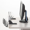 A Picture of product MMM-DH630 3M In-Line Document Holder,  Plastic, 150 Sheet Capacity, Black/Clear