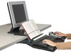 A Picture of product MMM-DH630 3M In-Line Document Holder,  Plastic, 150 Sheet Capacity, Black/Clear