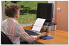 A Picture of product MMM-DH630 3M In-Line Document Holder,  Plastic, 150 Sheet Capacity, Black/Clear