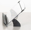 A Picture of product MMM-DH630 3M In-Line Document Holder,  Plastic, 150 Sheet Capacity, Black/Clear