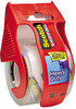 A Picture of product MMM-38506DP3 Scotch® 3850 Heavy-Duty Packaging Tape with DP300 Dispenser, 3" Core, 1.88" x 54.6 yds, Clear, 6/Pack