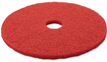 3M™ Red Buffer Floor Pads 5100 Low-Speed 20" Diameter, 5/Carton